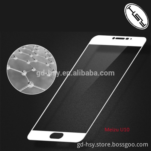 HUYSHE for Meizu U10 Cell phone 2.5D Full Cover Anti-expolsion Tempered Glass Screen 9H protector